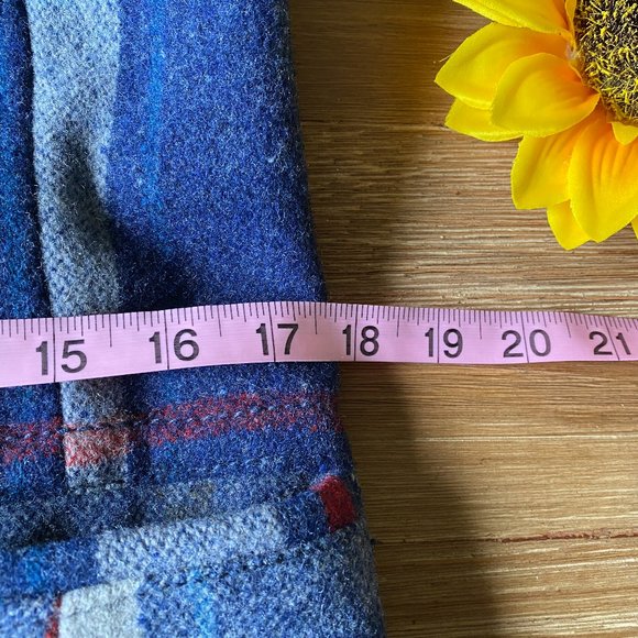 AMERICAN EAGLE OUTFITTERS Size M Plaid Double Breasted Blazer Wool Blend Jacket - Picture 13 of 14